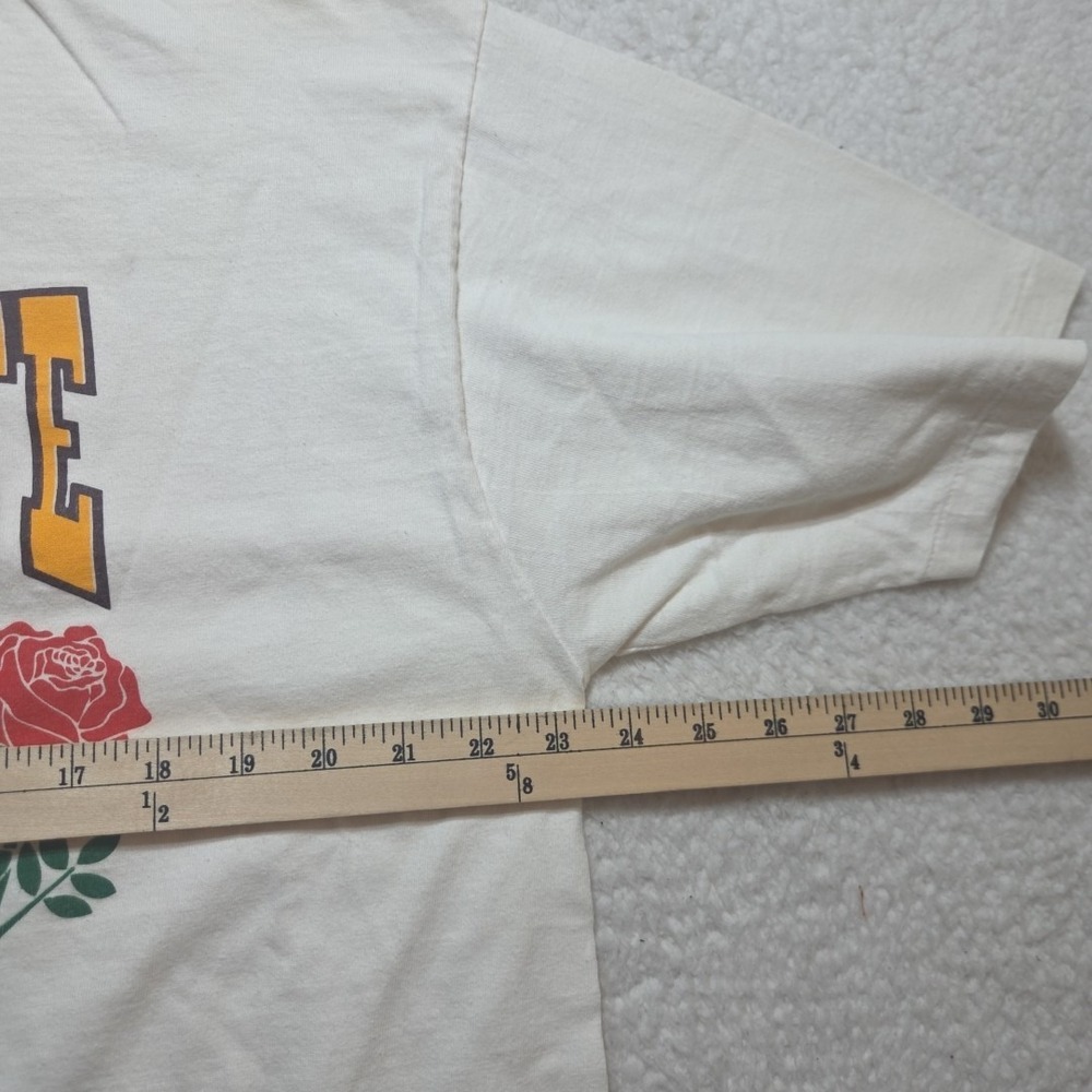 Vintage 1987 Arizona State Rose Bowl T-shirt Size 2XL White ASU Single Stitch - Picture 4 of 9